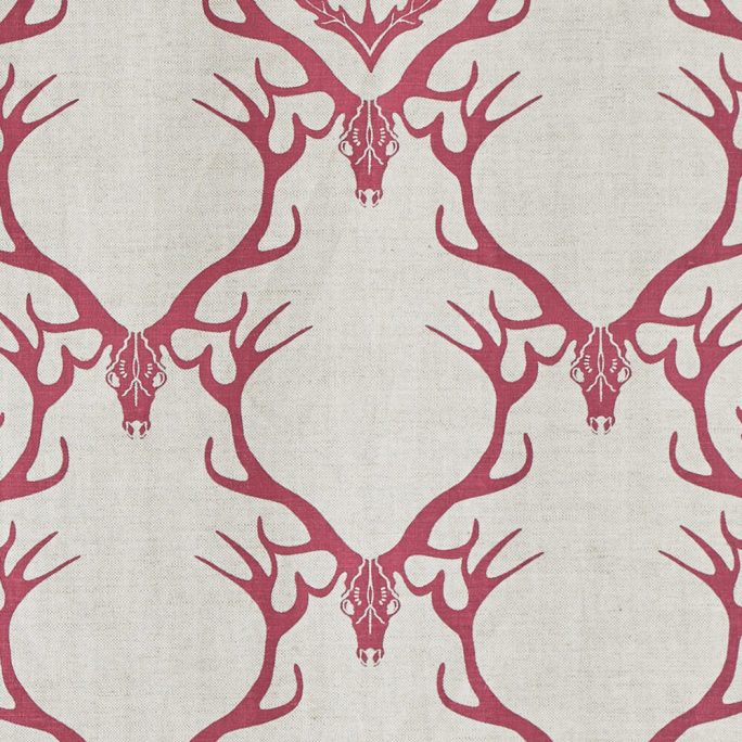 Deer Damask Fabric