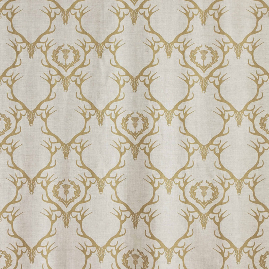 Deer Damask Fabric