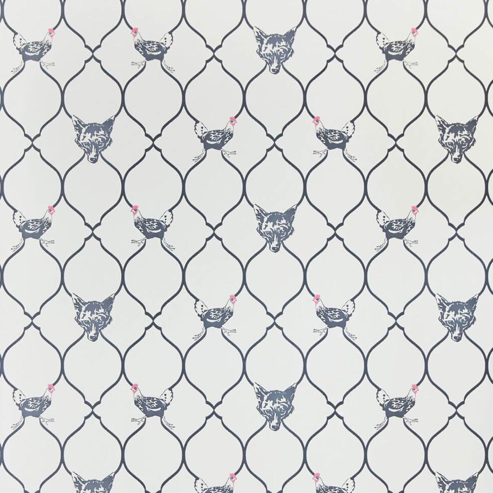 Fox and Hen Wallpaper